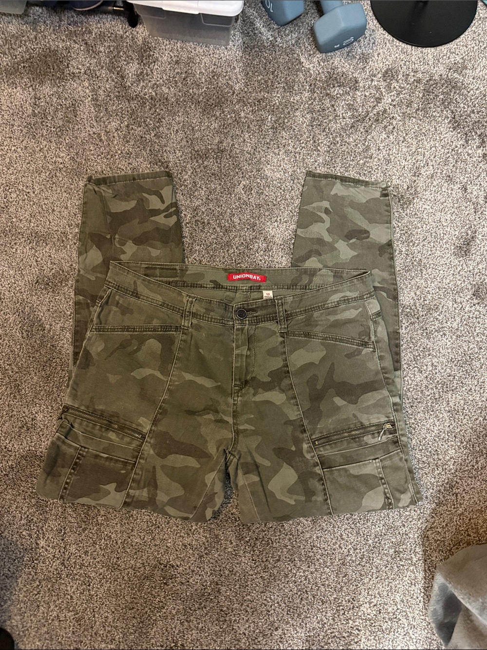 UNIONBAY Olive Green Camo Cargo Pants